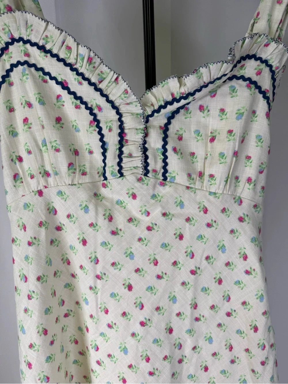 Free People Sweet Hearts Midi Dress Cottagecore Medium NWT